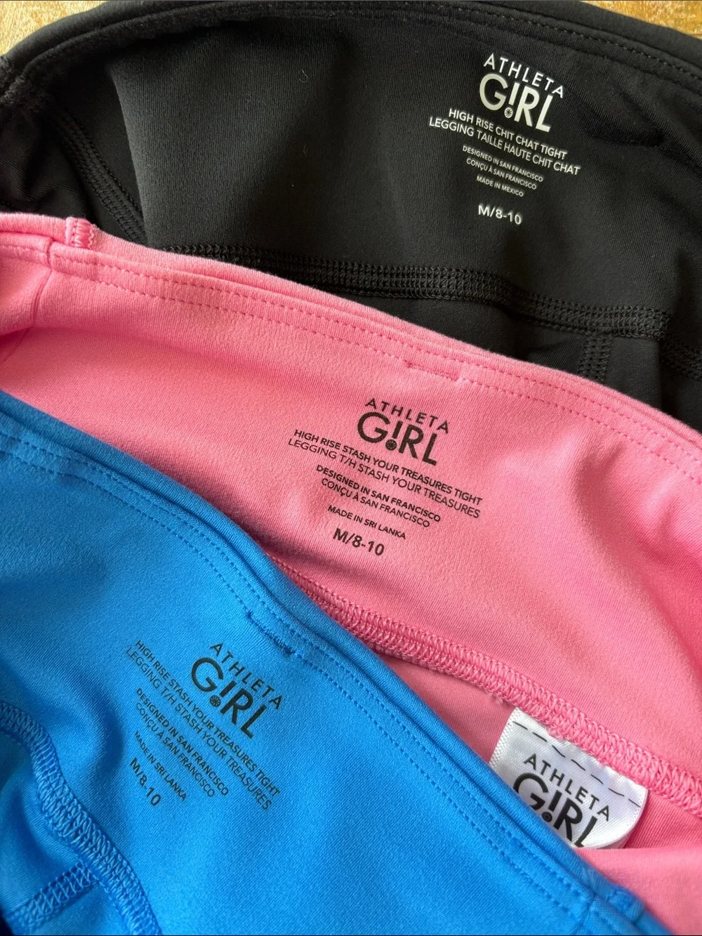 Athleta Girl Leggings Bundle size M/8-10